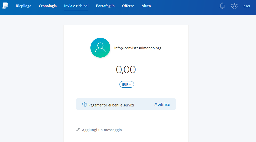 PAYPAL DONAZIONE